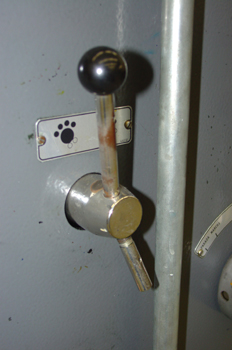 Palanca de control de rodillos dadores