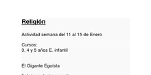 RELIGIÓN. INFANTIL