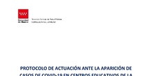 Protocolo actuación casos COVI-19