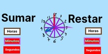 Programa con OctoStudio para trabajar el reloj sumando y restando horas, minutos y segundos.