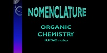 Organic chemistry nomenclature. Alkenes and alkynes.