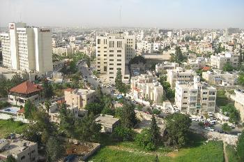 Vista panorámica de la ciudad de Amman, Jordania