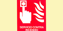 Incendio: servicio contra incendio pulsador