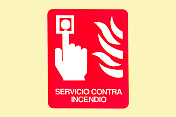 Incendio: servicio contra incendio pulsador