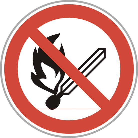 Prohibido encender fuego