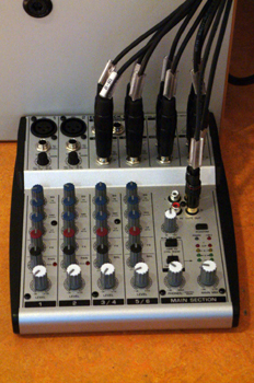 Mini mesa de mecla de audio