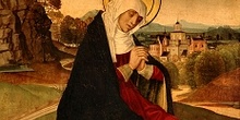 Virgen María, predela del retablo de santa Magdalena, Huesca