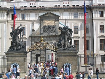 Puerta de Matías en el Castillo de Praga