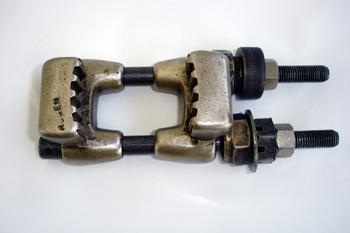 Mordaza para poleas dentadas