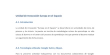 Unidad de innovación - Europa en el espacio