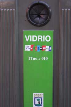 Contenedor para reciclar vidrio