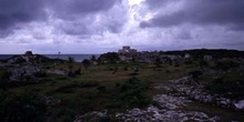 Vista general del conjunto arqueológico de Tulum, México