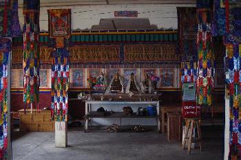 Altar en el monasterio de Phortse