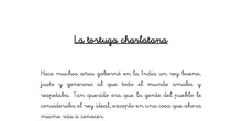 Cuento la tortuga charlatana