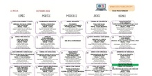 MENÚ COMEDOR OCTUBRE