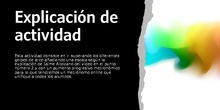 Explicación de la actividad