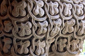 Capitel labrado de la Colegiata de Santillana del Mar, Cantabria