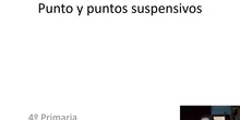 Punto y puntos suspensivos