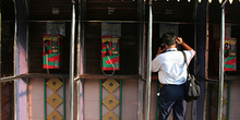 Cabinas de teléfono, Jakarta, Indonesia