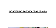 Dossier de Actividades Lúdicas. CEIP La Rioja