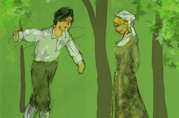 Frondoso y Laurencia se declaran su amor