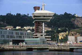 Capitanía en el puerto de El Musel, Gijón, Principado de Asturia