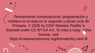 Pensamiento computacional, programación y robótica en el aula en el segundo y tercer ciclo de Primaria