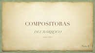 Compositoras del Barroco