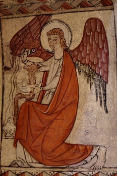 Angel turiferiario del intrados, Huesca