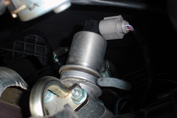 Electroválvula de recirculación de gases de escape. Ubicación