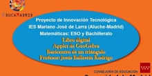 Libro digital: applet de GeoGebra baricentro de un triángulo