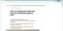 El supermercado más barato de Madrid, según la OCU, periódico ABC. Profesor Ingeniero Informático Eduardo Rojo Sánchez