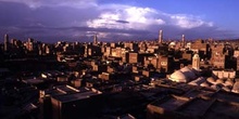 Vista de ciudad vieja de Sanaa, Yemen