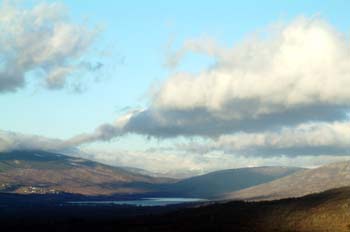 Paisaje desde Valdesquí, Comunidad de Madrid