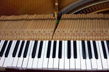 Interior de un piano