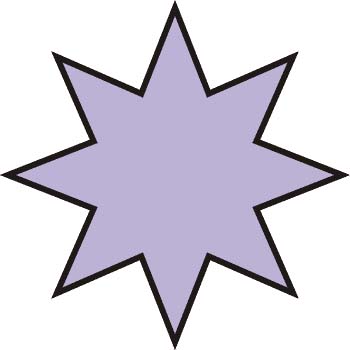 Polígono estrellado. 8 puntas