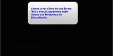 Mediateca: Subir vídeos