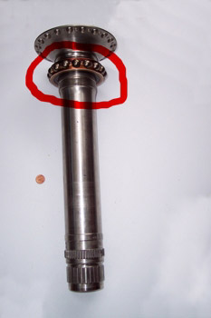 Rodamiento de bola, eje principal de turbina