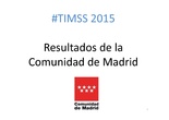 TIMSS 2015 Resultados de la Comunidad de Madrid