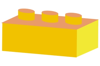 Pieza de arquitectura amarilla