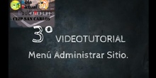 VT 3 Menú Administración del Sitio