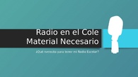Radio en el cole
