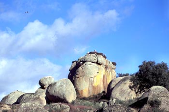 Formación rocosa Piedras del Tesoro en Los Barruecos - Malpartid