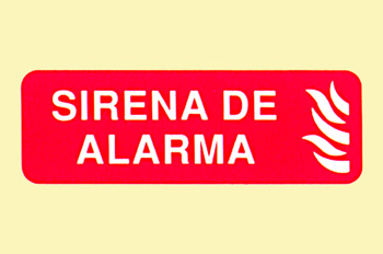 Incendio: sirena de alarma