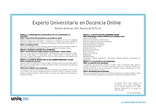 Título Experto Universitario en Docencia Online