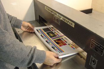 Colocación del papel