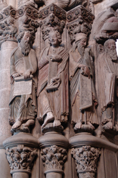 Detalle del Pórtico de la Gloria, Catedral de Santiago de Compos