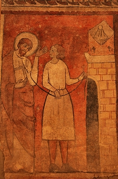 Frescos de Yaso. San Andrés conducido a prisión, Huesca