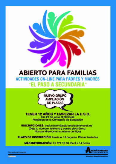 ABIERTO PARA LAS FAMILIAS SECUNDARIA 