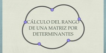 Rango de una matriz por determinantes